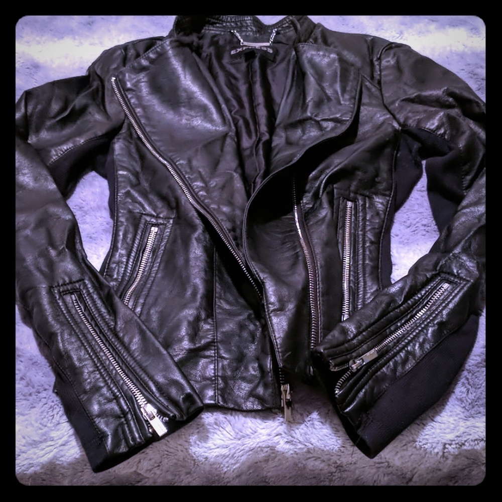 Express faux leather jacket